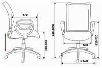 мебель Кресло компьютерное Бюрократ CH-599/DB/TW-10N