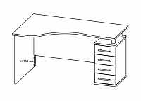 мебель Стол компьютерный Форвард-1 КСТ-104.1 + КН-14 SK_23533