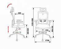 мебель Кресло для руководителя MC-612-H/GR/26-B01