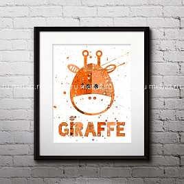 Постер Giraffe А4