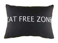 мебель Подушка с надписью Cat Free Zone