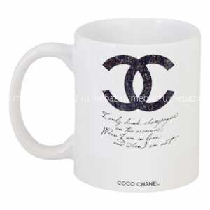 мебель Кружка с рисунком Drink champagne. Coco Chanel