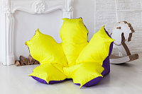 мебель Кресло-мешок Цветок желто-фиолетовый