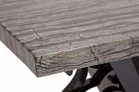 мебель Стол обеденный мраморный Binari Medio серый, коричневый