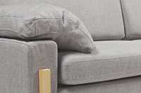 мебель Диван Como Sofa прямой серый лен