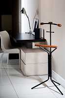 мебель Вешалка для костюма Галилео 151 черный/средне-коричневый