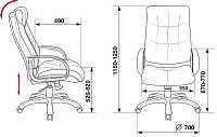 мебель Кресло для руководителя CH-824B/LGREY