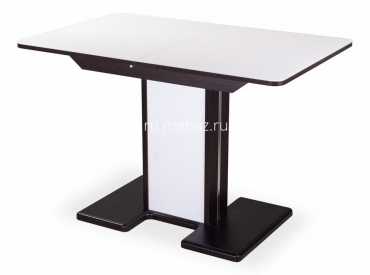 мебель Стол обеденный Танго ПР-1 со стеклом DOM_Tango_PR-1_VN_st-BL_05-1_VN_BL