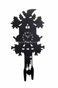 мебель Настенные часы с маятником Domestic Puzzle Black II