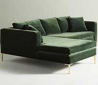 мебель Диван Edlyn Petite угловой зеленый