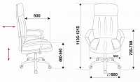 мебель Кресло для руководителя T-8000SL/BL+BLACK