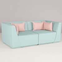 мебель Диван Cubit Sofa прямой голубой