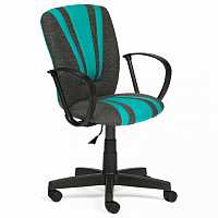 мебель Кресло компьютерное Spectrum серый/бирюзовый TET_spectrum_gray_and_turquoise