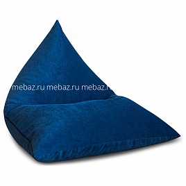 Кресло Пирамида Синий Микровельвет