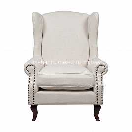 Кресло Collins Wingback Chair кремовая ткань