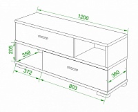 мебель Тумба комбинированная Домино СБ-40/2 MER_SB-40_2_BE