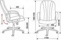 мебель Кресло для руководителя T-898/#B