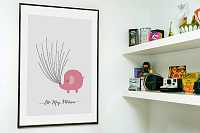 мебель Постер "Pink elephant" А4