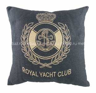 мебель Подушка с гербом Королевского Royal Yacht Club Denim