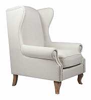 мебель Кресло Collins Wingback Chair белое