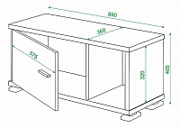 мебель Тумба комбинированная Домино СБ-30/1 MER_SB-30_1_VK