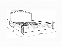 мебель Кровать полутораспальная Акварель MBS_MMA-014_1749 1400х2000