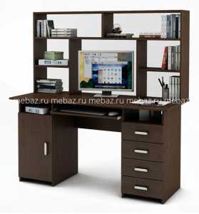 мебель Стол компьютерный Лайт-7К СН MAS_PSLT-7K-SN-VE